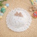 Mũ vành bé gái KidsPlaza đính nơ & ren 26K-H13 size 50 (Trắng) - mặt trái