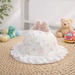 Mũ vành bé gái KidsPlaza đính nơ & ren 26K-H13 size 50 (Trắng) - mặt phải