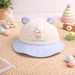 Mũ vành cho bé KidsPlaza gấu 2 tai 26K-H14 size 50 (Xanh be) - mặt trước