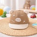 Mũ lưỡi trai KidsPlaza bear 2 tai 26K-H25 size 48 (Nâu) - mặt trước