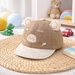 Mũ lưỡi trai KidsPlaza bear 2 tai 26K-H25 size 48 (Nâu) - mặt trái