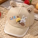 Mũ lưỡi trai KidsPlaza thỏ 2 tai 26K-H28 size 48 (Nâu nhạt) - mặt trái