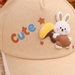 Mũ lưỡi trai KidsPlaza thỏ 2 tai 26K-H28 size 48 (Nâu nhạt) - mặt phải