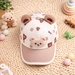 Mũ lưỡi trai KidsPlaza gấu 2 tai 26K-H19 size 52 (Nâu) - mặt trước