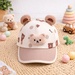 Mũ lưỡi trai KidsPlaza gấu 2 tai 26K-H19 size 52 (Nâu) - mặt phải