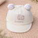 Mũ lưỡi trai KidsPlaza Lovely 2 tai 26K-H08 size 46 (Be) - mặt trái