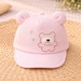 Mũ lưỡi trai KidsPlaza thêu gấu 2 tai 26K-H01 size 46 (Hồng) - mặt phải