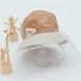 Mũ vành bé trai phủ voan Kidsplaza thêu voi DN26 (Nâu) - mặt trước