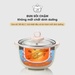Nồi nấu chậm Bear 1.6L SUBE002 - góc nghiêng
