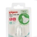 Núm ty Pigeon size L (vỉ 2 chiếc) cổ hẹp cho bé 9M+ - mặt sau