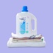 Nước giặt quần áo trẻ em Organic Hoppi hương Lavender 1.8L - mặt phải