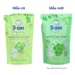 Nước rửa bình sữa Dnee túi 550ml  - mặt sau