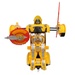 Ô tô biến hình robot Transformer CY.0128 (Vàng) - mặt trái
