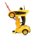Ô tô biến hình robot Transformer CY.0128 (Vàng) - mặt sau
