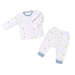 Quần áo sơ sinh bé trai Otis cài giữa in hình ngôi nhà Kids Plaza ND22H (Trắng) 9-12M - mặt trước