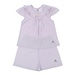 Quần áo sơ sinh Neil cộc tay cài vai Mamago HN20H (Tím) 12-18M - mặt trước