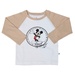 Quần áo dài tay bé trai áo phối da in hình chuột Mickey Mamago HT19T - mặt trái