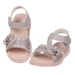 SANDAL bé gái đính hoa tay AC20 size 22 (Tím) - mặt trái