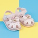 Sandal bé gái đính tai thỏ AC22H hồng - mặt trước