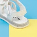 Sandal bé gái đính tai thỏ AC22H trắng - mặt sau