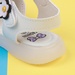 Sandal cho bé gái đính trái tim AC22H màu trắng - mặt sau