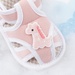Dép sandal tập đi Aiyinmei thêu hình chú ngựa 23K-SD12 (Hồng) - mặt trái
