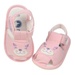 Sandal tập đi bé gái Mamago hình mèo K09 Hồng S13 - mặt trái