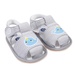 Sandal tập đi Kidsplaza K25 in hình chú Cá Heo (Ghi) - mặt trước