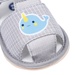 Sandal tập đi Kidsplaza K25 in hình chú Cá Heo (Ghi) - góc nghiêng