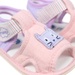 Sandal tập đi Mamago bé gái in hình mèo K02 Hồng S14 - hình 6