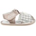 Sandal tập đi Mamago bé trai caro K05 Nâu S14 - mặt sau