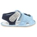 Sandal tập đi Mamago bé trai hình mèo K02 Xanh S14 - góc nghiêng