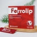 Thực phẩm bảo vệ sức khoẻ Ferrolip sắt sinh học   - mặt sau
