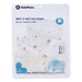 Set 2 mũ sơ sinh cotton buộc dây KidsPlaza BA21 (Vàng) - mặt trước