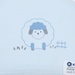Set 2 mũ sơ sinh cotton KidsPlaza BA21 (Xanh Dương) - mặt sau