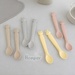 Set 2 thìa silicone hình thỏ/mèo Honper HP201 (Màu ngẫu nhiên) - mặt phải