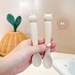 Set 2 thìa silicone hình thỏ/mèo Honper HP201 (Màu ngẫu nhiên) - hình 6