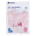 Set 2 yếm ăn dặm bấm cúc KidsPlaza BA21(Hồng) - mặt sau