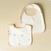 Set 2 yếm chống thấm nhiều hình Muslin AC25 (Mẫu ngẫu nhiên) - góc nghiêng