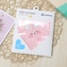 Set 2 yếm tam giác cho bé KidsPlaza Otis ND23T (Trắng Hồng) - mặt trước