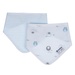 Set 2 yếm tam giác KidsPlaza BA21 (Xanh Dương) - mặt trước