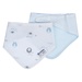 Set 2 yếm tam giác KidsPlaza BA21 (Xanh Dương) - mặt trái