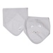 Set 2 yếm tam giác KidsPlaza kẻ tăm ND25T (Ghi) - mặt trước