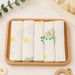 Set 5 khăn sữa muslin 2 lớp O!Baby TM26 (25*25) - mặt trái