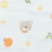 Set 5 khăn sữa Muslin Topkids 4 lớp AC25 (25x25) - mặt sau