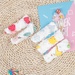 Set 5 yếm sơ sinh vải xô in hình 6 lớp AC22 - mặt trước