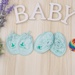 Set bao tay bao chân dây KidsPlaza TM21 (Xanh) - mặt trái