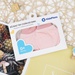 Set bao tay chân kẻ tăm KidsPlaza ND22T (Hồng) - mặt trước