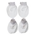 Set bao tay chân KidsPlaza kẻ tăm ND25T (Trắng ghi) - mặt trước