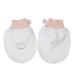 Set bao tay chân KidsPlaza kẻ tăm ND25T (Trắng hồng) - mặt trái